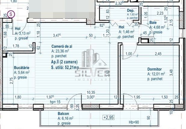 Apartament cu 2 camere/52 mp/zona strazii Fagului. - Poză 3