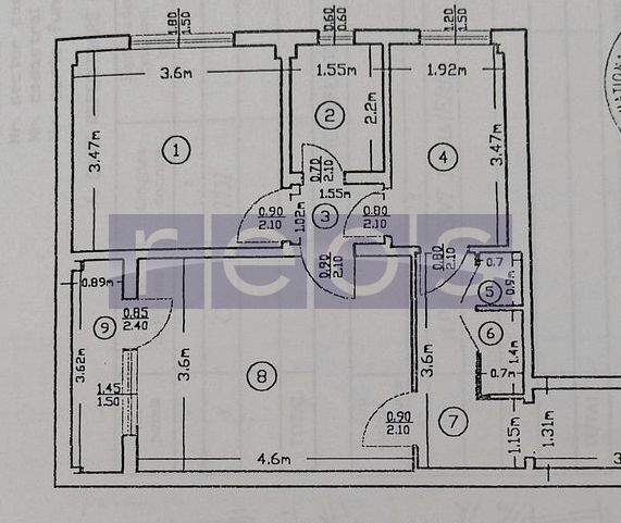 DE VANZARE AP 2 CAMERE 55MP DRUMUL TABEREI | DECOMANDAT | METROU - Schiță 7