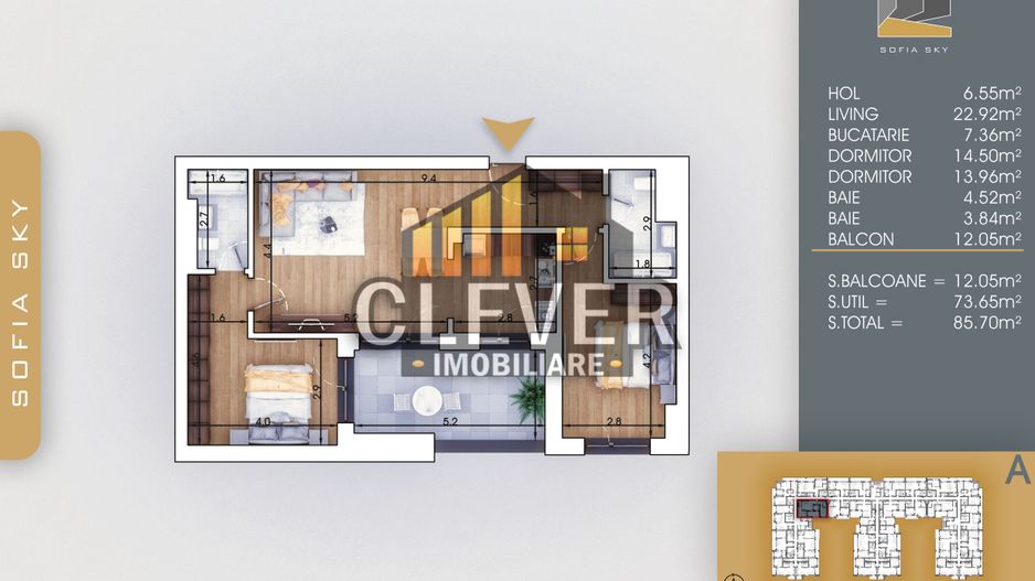 PROMO Apartament Premium 3 Camere 7 min. Metrou N. Teclu - Poză 2