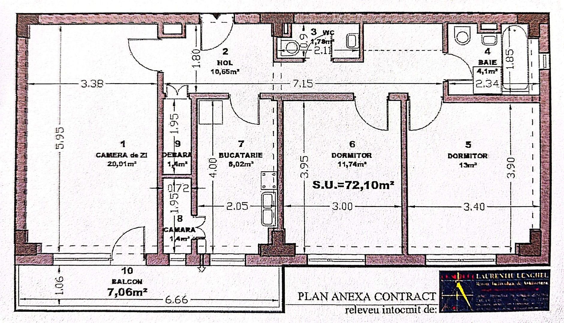3 camere în Scriitorilor – spațiu generos, poziție excelentă, potențial ridicat - Poză 3