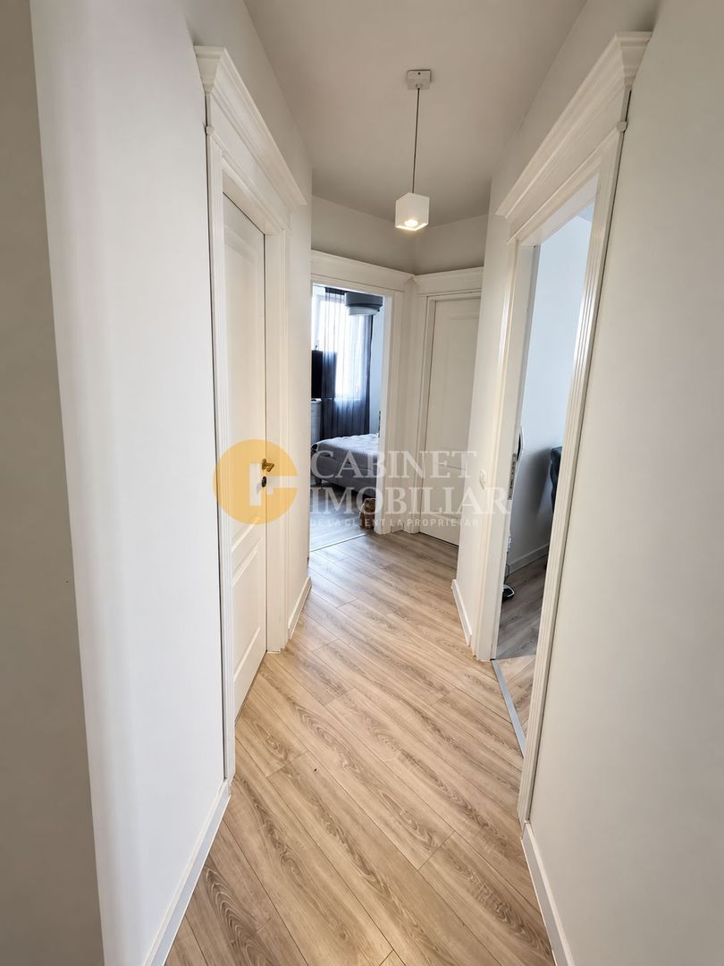 2 camere decomandat - 61mp - mobilat&utilat - ETAJ intermediar - zona Visoianu - Poză 4