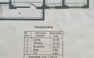 Apartament 2 camere, Aviatiei, balcon 9,5 mp - Poză 24