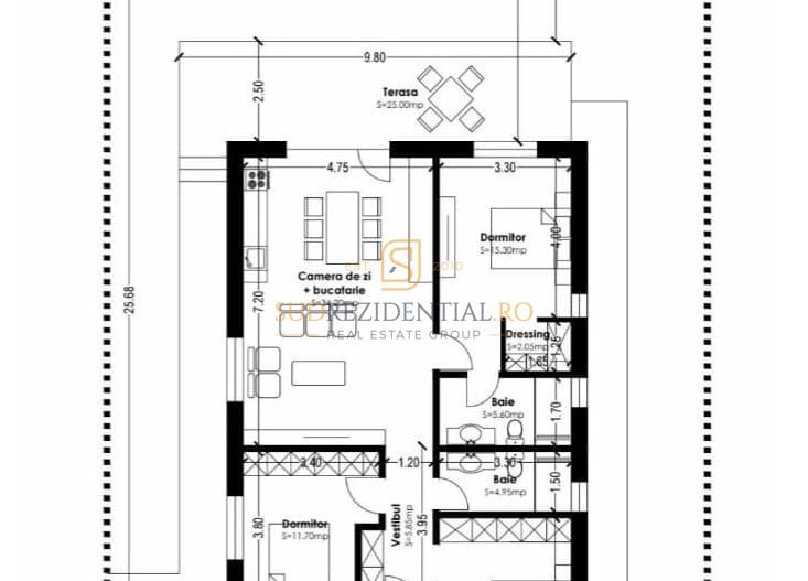 Vila individuala cu 4 camere, 2 bai, dressing | Vidra-Ilfov - Schiță 7