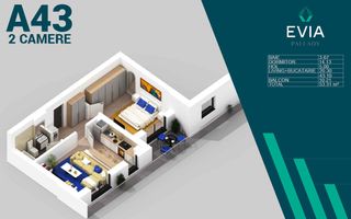 Apart 2 cam-Finalizat, Direct Dez, Comision 0, 10 min Metrou - Poză 1