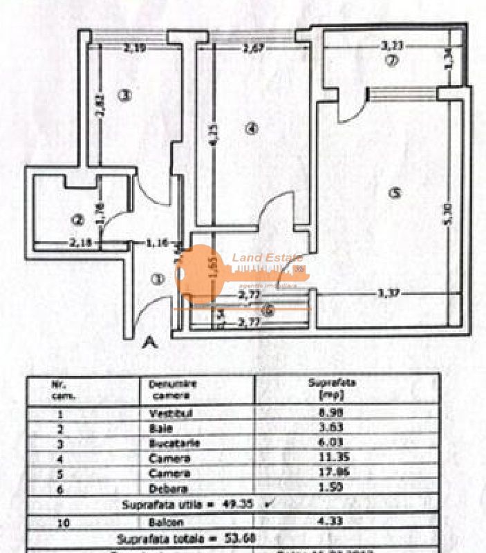 Apartament 2 Camere | Metrou Dristor la Câțiva Pași - Schiță 15