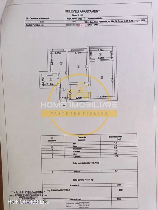 Apartament cu 2 camere/ 50mp/ zona Podu Ros - Poză 6