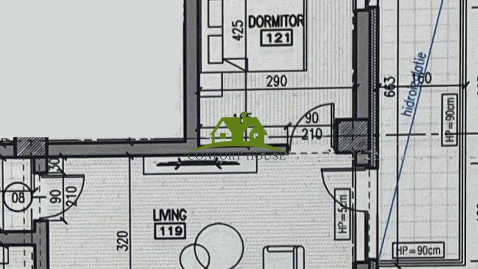 Apartament 2 camere, bloc nou, P+3, Ap.08, Et.1, Bl.6 - CP2462230 - Poză 6