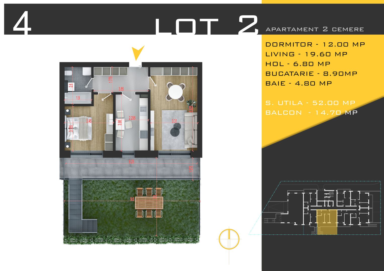 2 camere cu gradina Titan Pallady  Metrou Nicolae Teclu - Schiță 10