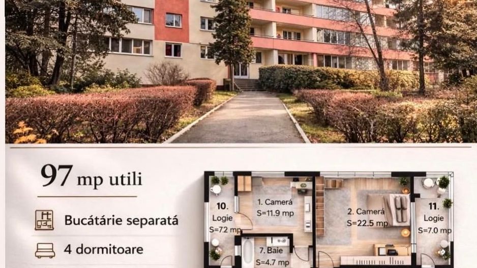 Apartament 5 camere Grădini Mănăștur - Poză 1