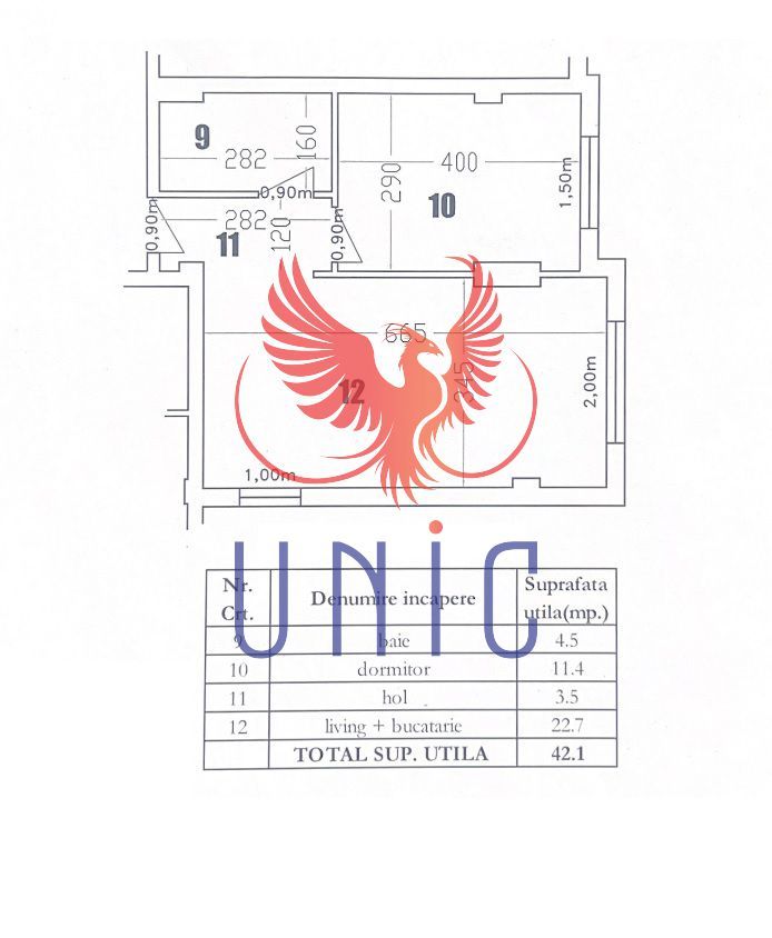 2 camere, bloc nou - George Enescu - Schiță 6