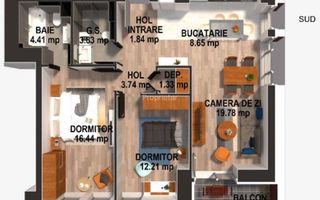 AP. 3 CAMERE-  DRUMUL TABEREI, BLOC NOU, CENTRALA, PARCARE, MODERN - Poză 12