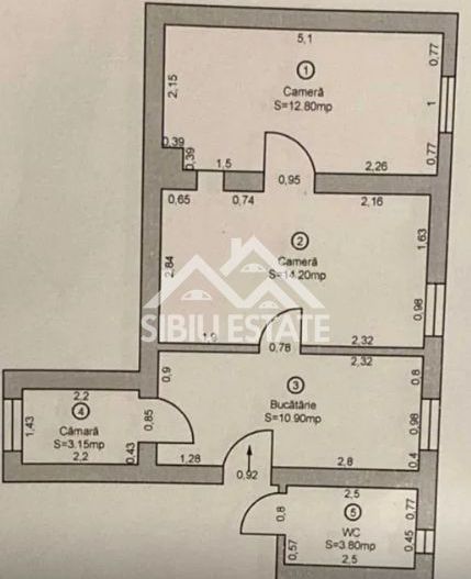 Apartament la casă, 2 camere | Zona Strada 9 Mai – Constituției - Poză 7