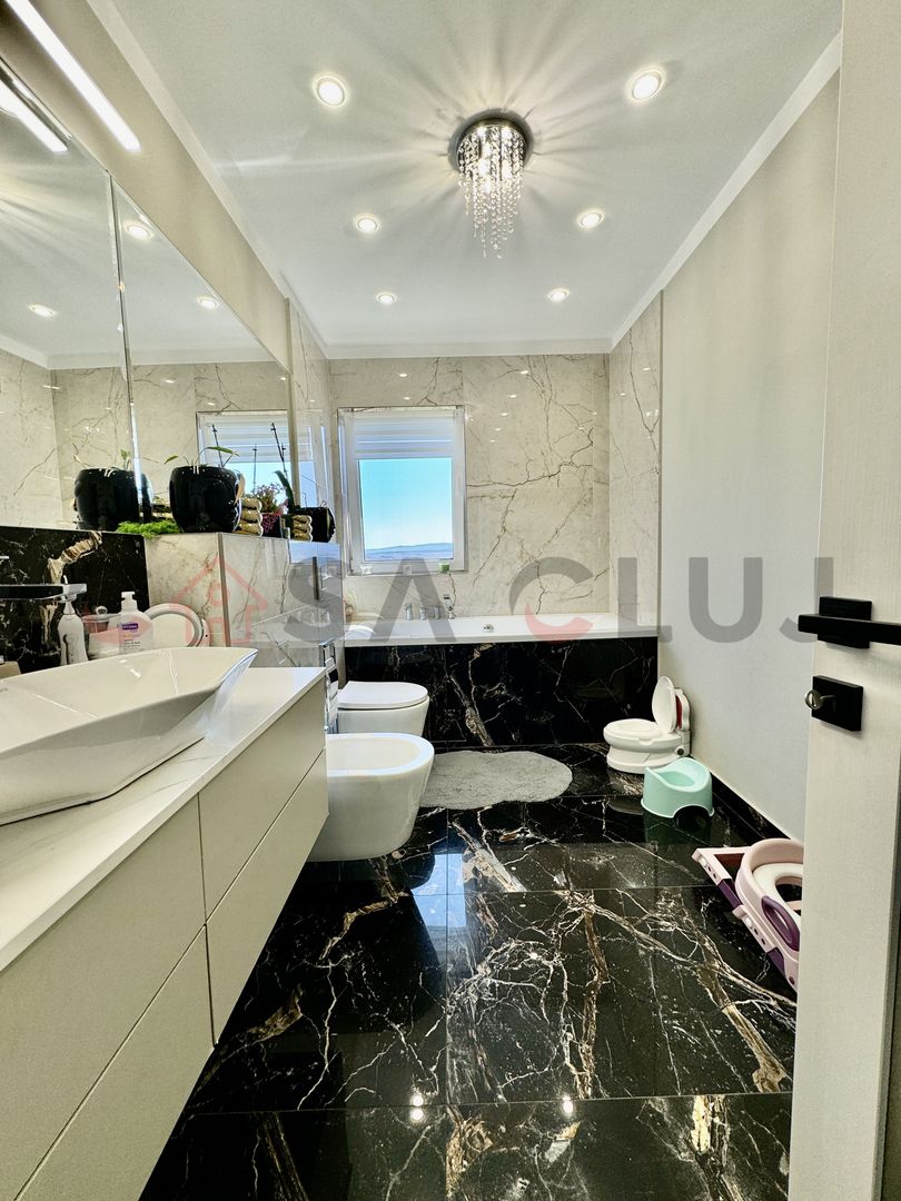 Apartament, parte dintr-un triplex, ultrafinisat, zonă liniștită și view superb! - Poză 13