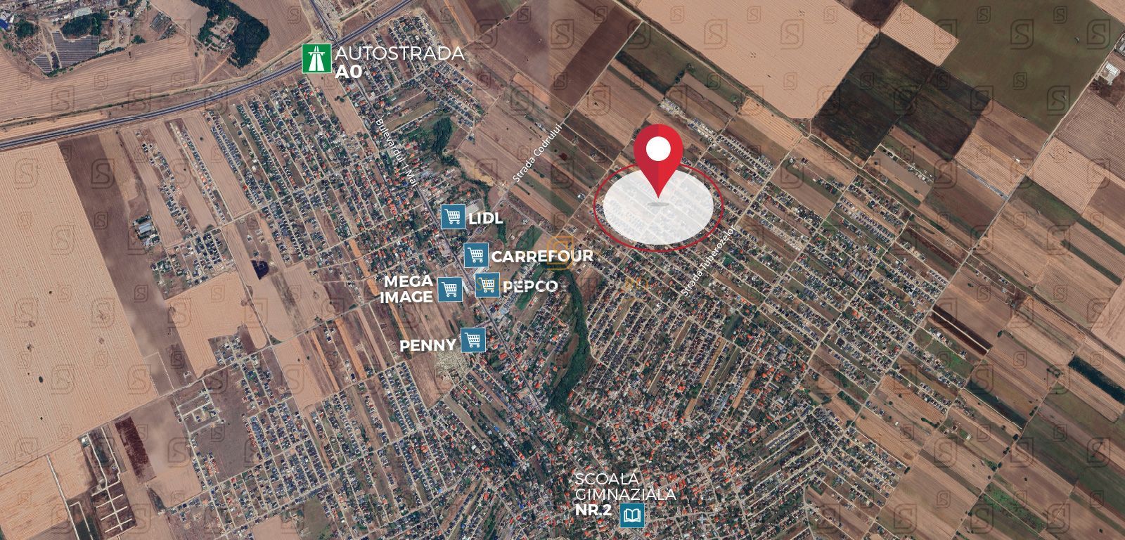 Teren 500 mp, Comuna Berceni, deschidere 18.30 ml - Poză 2