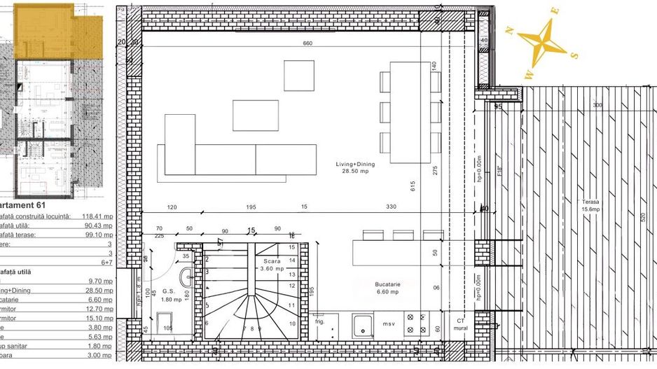Apartament spatios 3 camere tip duplex I Zona Baneasa - Aerogarii - Poză 13