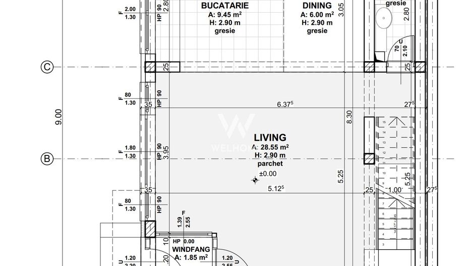 Casa MODERNA cu etaj RETRAS, zona Triajului, Selimbar - Schiță 9