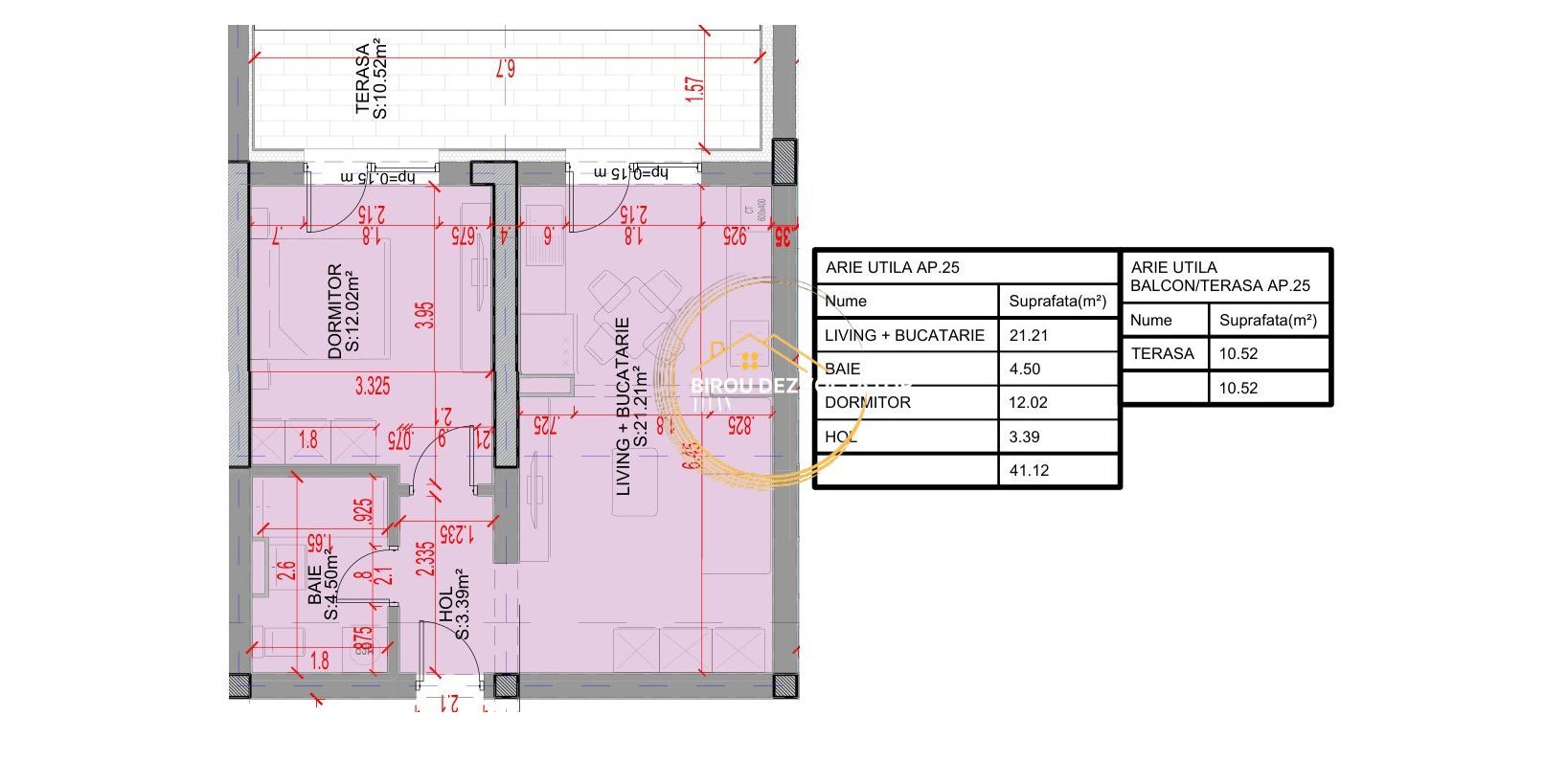 Decomandat Asnamblu modern Parcare inclusa Pallady Parc Metrou Teclu - Schiță 7