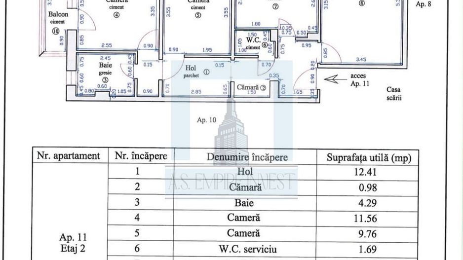 Apartament 3 Camere . 2 bai, 2 balcoane-zona Triaj/Brasov - Poză 7