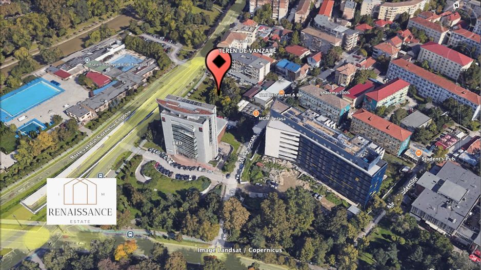 Central Complex Studentesc Teren 759mp S+P+7E+R | POT 50% CUT 2.4 - Poză 1