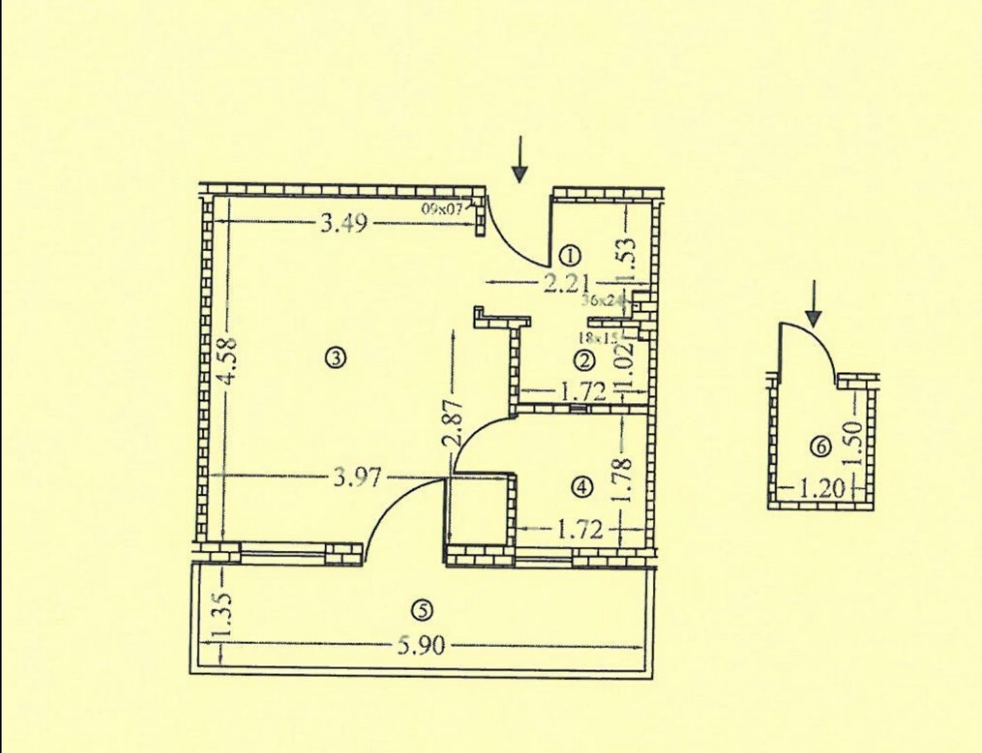 STUDIO CU TERASA NICOLAE BALCESCU - Schiță 8
