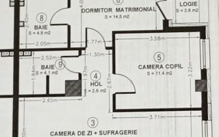 Apartament cu 3 camere intr-un imobil calitativ/73mp/zona Vivo. - Poză 3