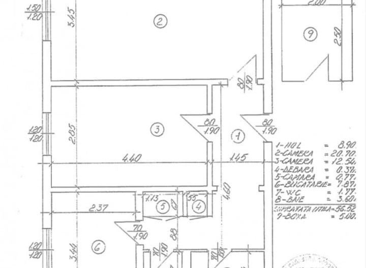 APARTAMENT 2 CAMERE | BUCURESTII NOI | METROU BAZILESCU - Schiță 19