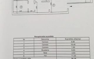 Apartament 3 camere, 60 mp, Podu de Fier, Iași - Poză 8