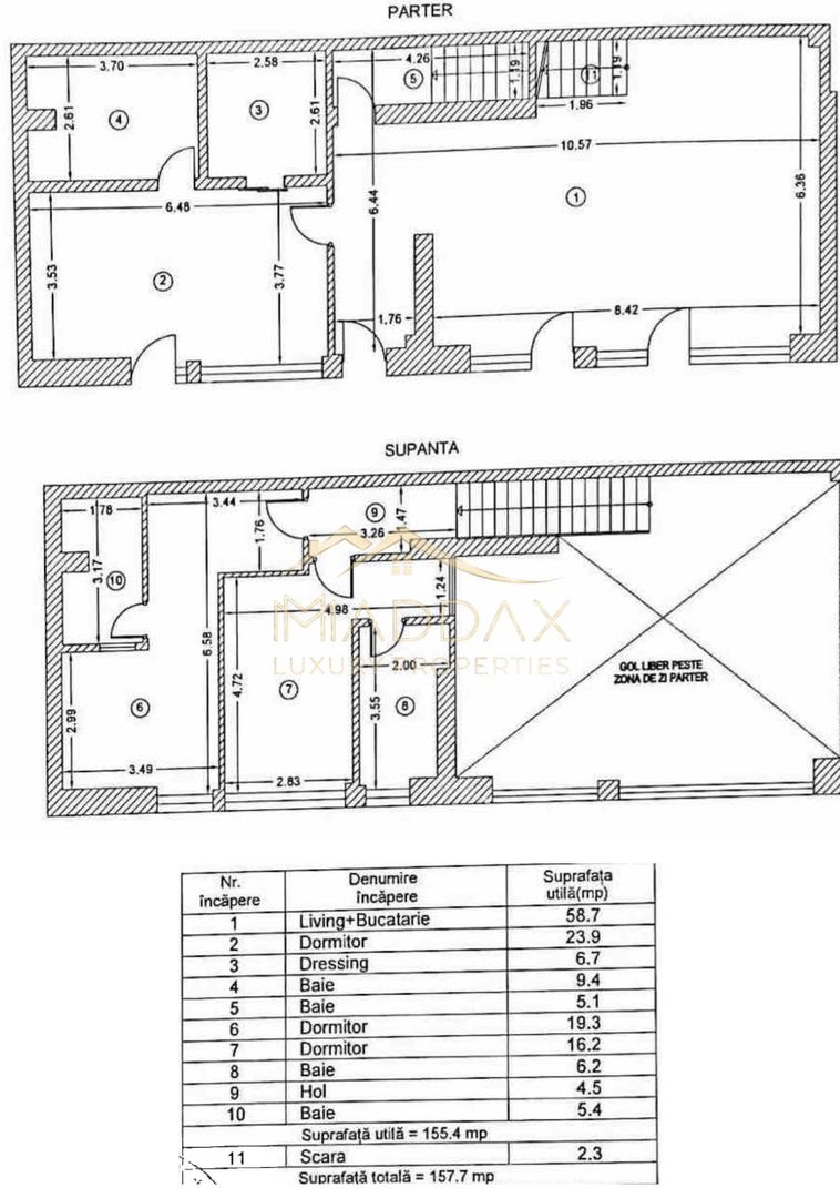 Duplex 4 camere *156mp* + cu curte proprie 175mp // Straulesti - Schiță 36