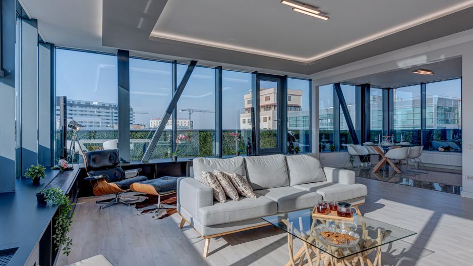 Penthouse cu design newyorkez și terasă de 42 mp | Herăstrău–Aviației - Poză 2