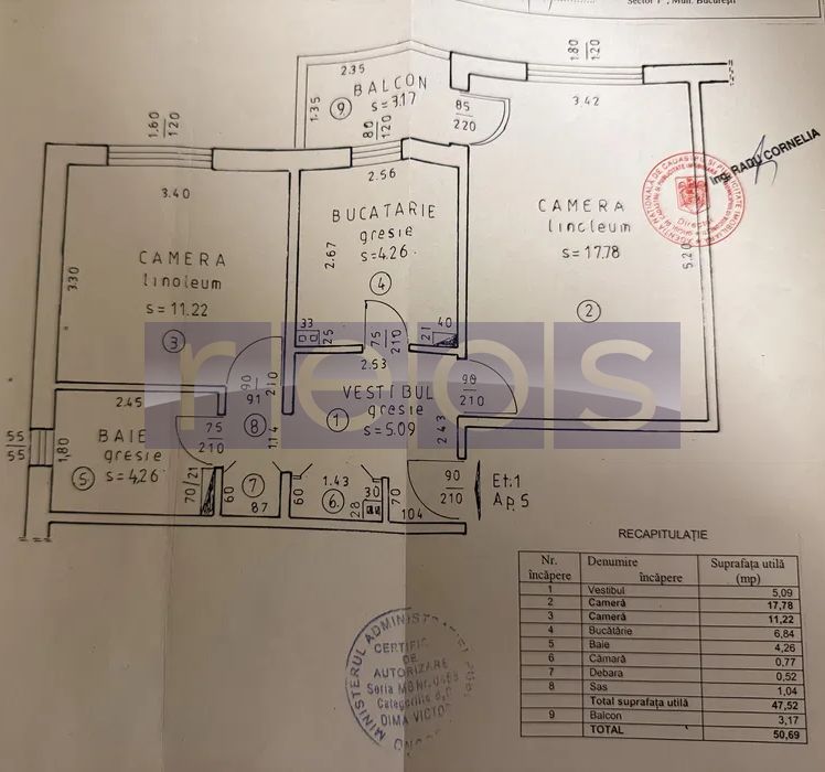 DE VANZARE APARTAMENT 2 CAMERE BELLER | BLOC REABILITAT | 51 MP | - Poză 7