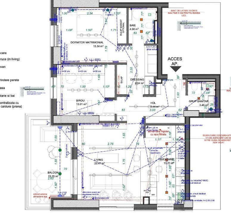 RARITATE  Cotroceni  3 camere , 105mp, finalizat 2024, terasa cu view superb - Poză 13