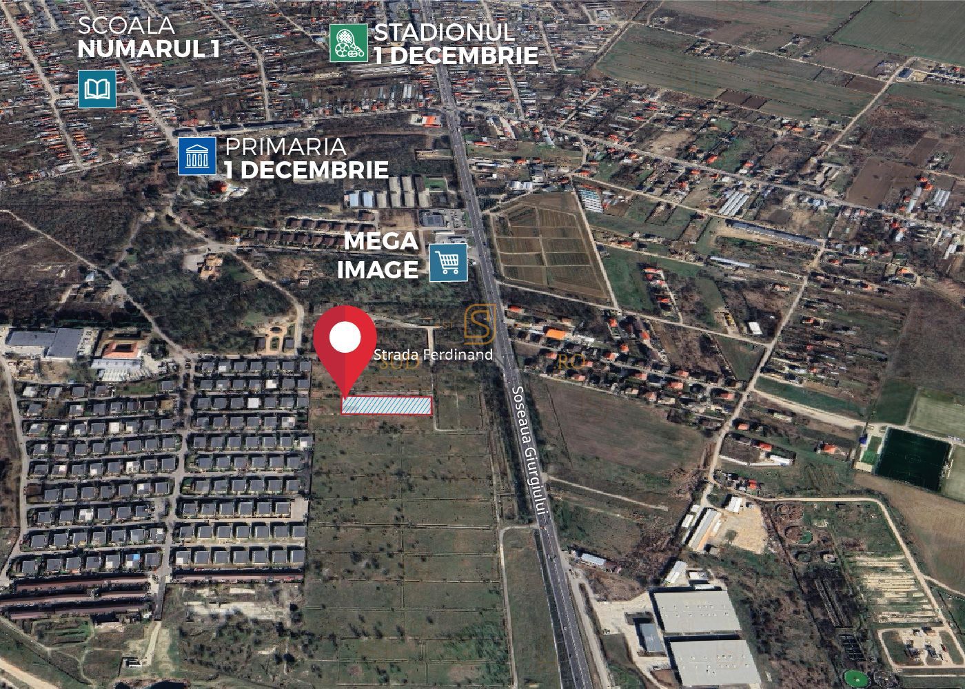 Teren intravilan, com.1 Decembrie, Ilfov, suprafata 3966 mp,Green City - Poză 4