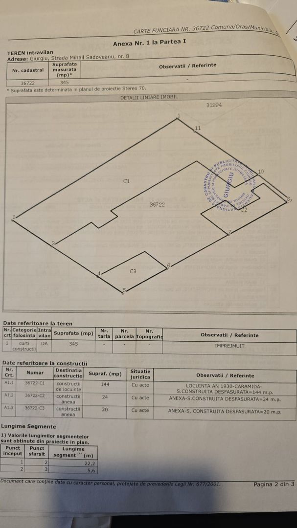 De vânzare  casă situată pe strada Mihail Sadoveanu - Schiță 24