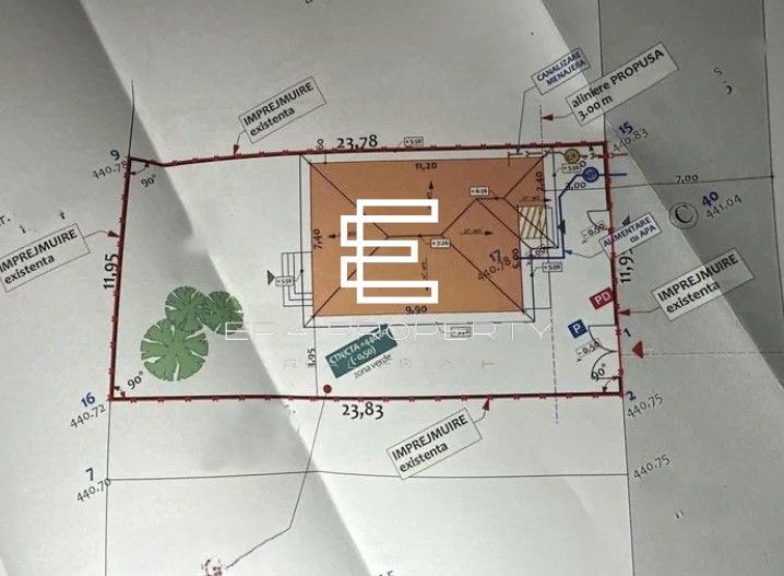 Casă individuală, 4 camere, teren 284 mp, Cristian - Schiță 12