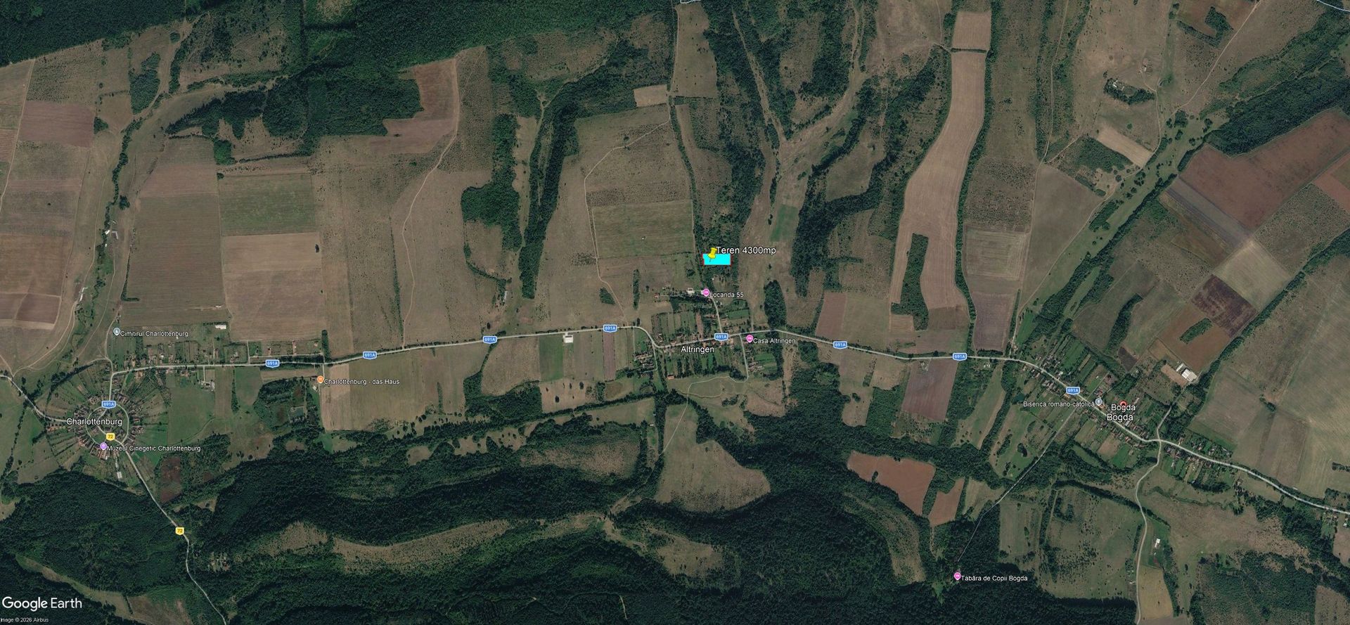 Teren extravilan 4300mp în Bogda, județul Timiș - Poză 3