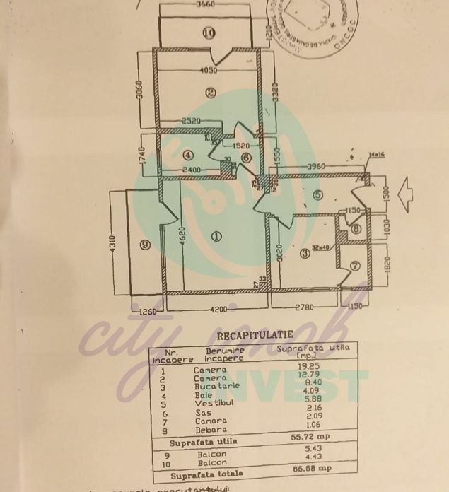 2 Camere-Decebal-Centrala Proprie-BLoc anvelopat - Poză 4