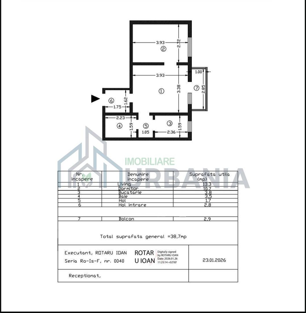 Apartament 2 camere, etaj 3/10, cu lift, Alexandru cel Bun, la bulevard - Poză 1