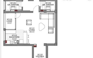 VANZARE APARTAMENT 3 CAMERE | LIZEANU | BLOC NOU | PARCARE | TERASA - Schiță 20