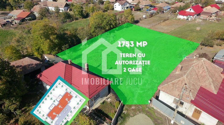 Teren cu autorizație pentru 2 case – 1.753 mp | Jucu de Sus - Poză 2
