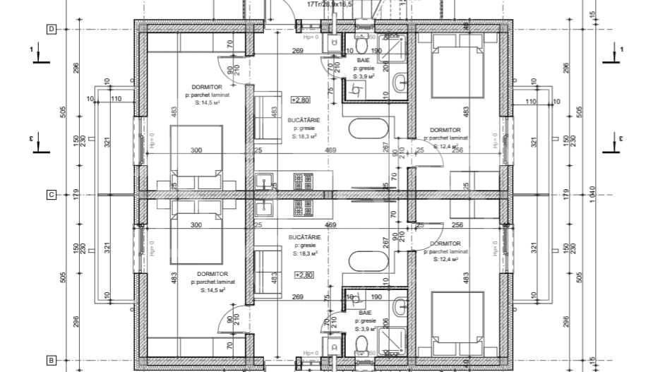 Vând ap bloc nou 2 cam 57 mp 2 balcoane parcare 7 Nov-Nordului 2 kmUMF - Poză 4