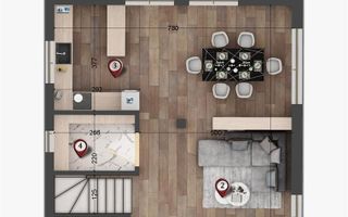 Vila individuala 4 camere | Tunari | Sistem Energetic Centralizat - Poză 14