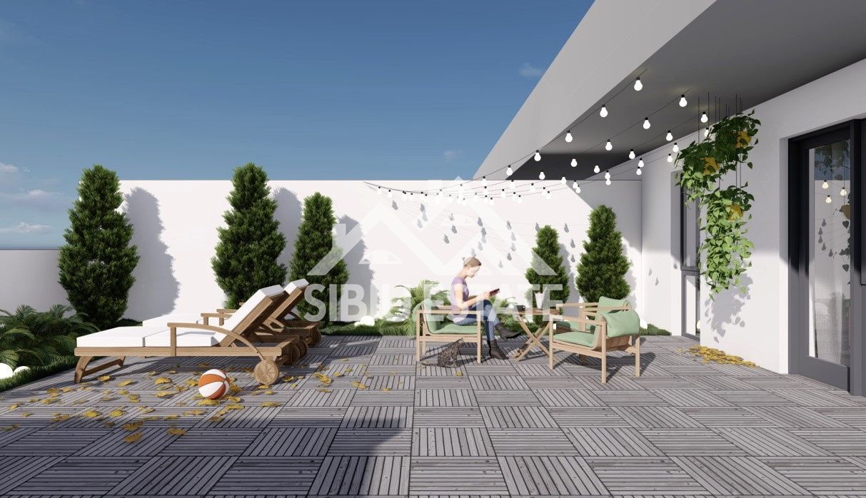 Penthouse Sibiu 4 camere, 2 bai terasa mare vedere panoramica - Poză 1