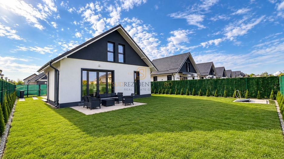 Casă individuală de închiriat, 3 camere, teren 350 mp | Comuna Berceni - Poză 1