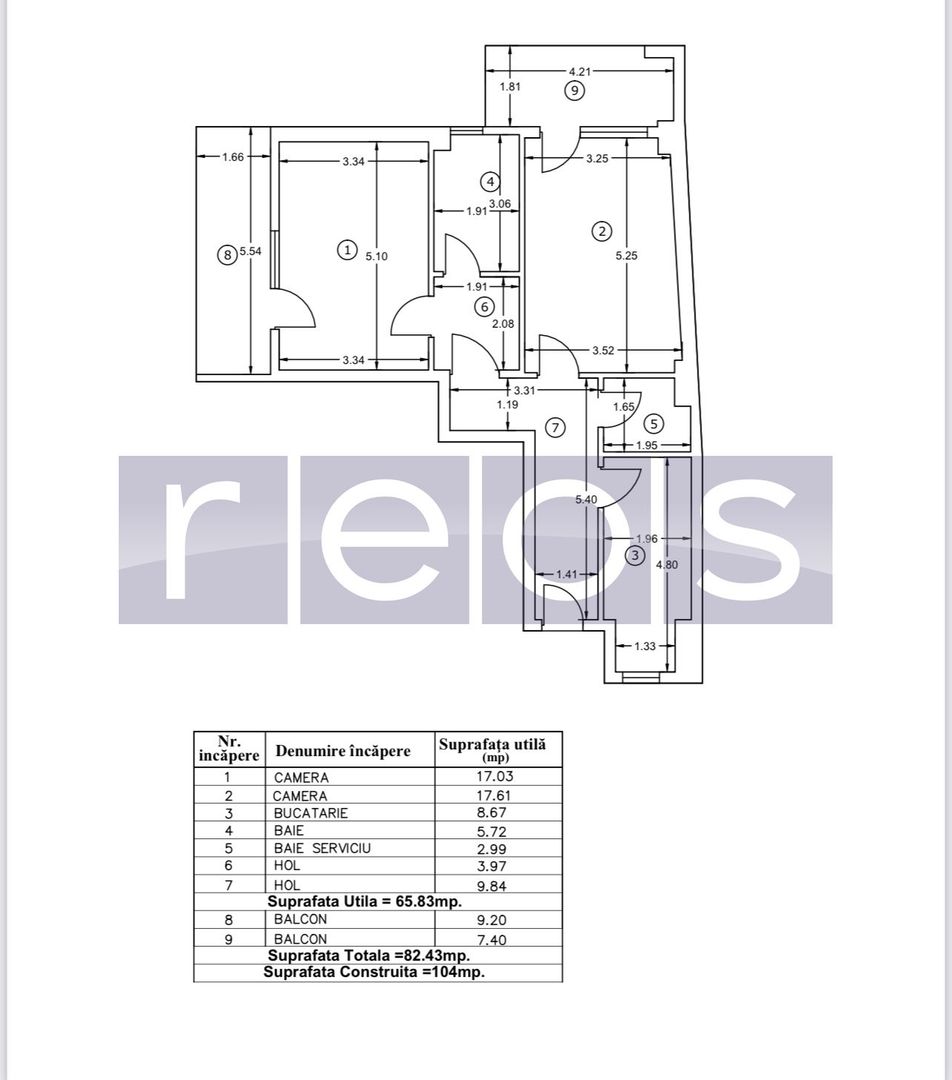 2 Camere | Ambient REsidence | 2 Bai | DISCOUNT 10%  PENTRU AVANS 50% - Schiță 2