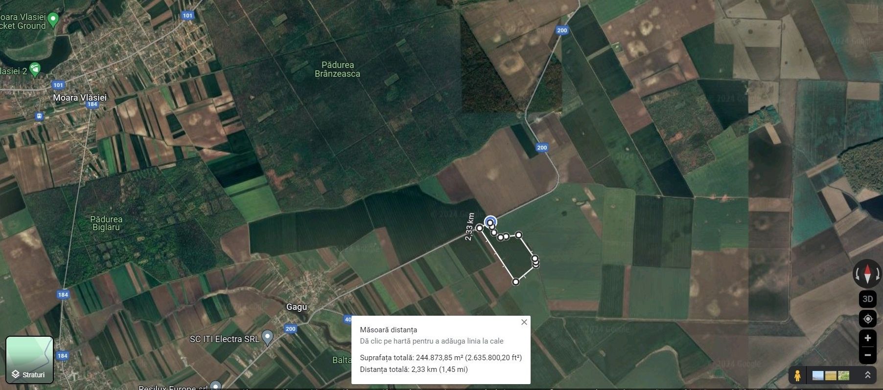 Teren 25.26ha Dascalu / DJ 200 - Poză 2