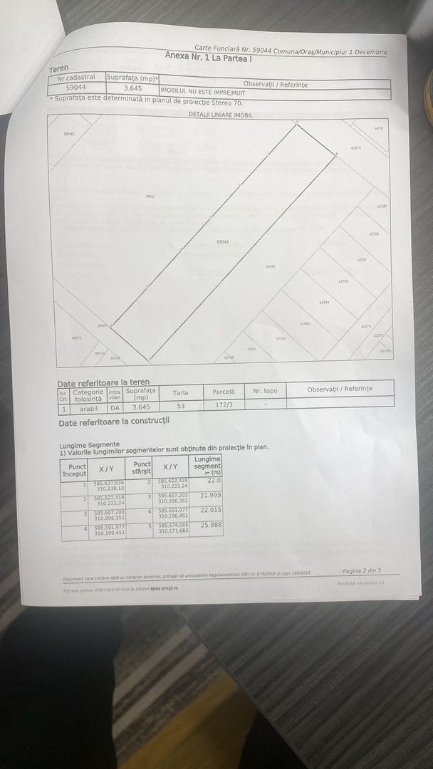Teren intravilan 3645mp localitate 1 Decembrie zona rezidentiala - Poză 5