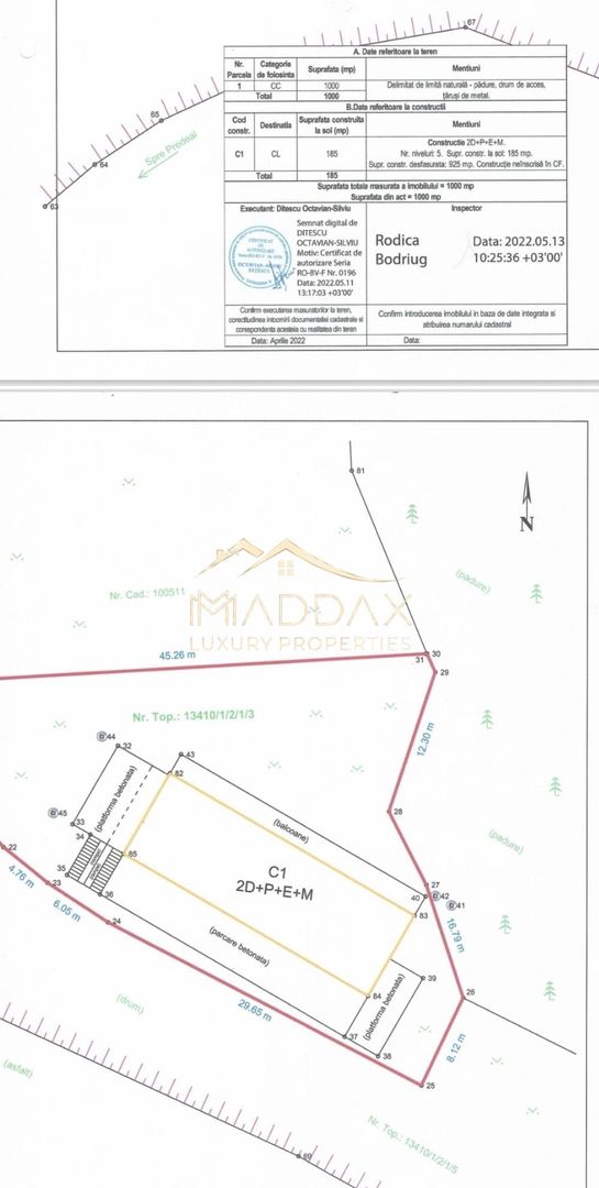 Pensiune Predeal *858mp *teren 1000mp - Schiță 2