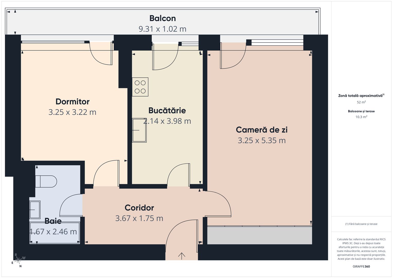 Atria Urban Faza 3 | Piscina | Mobilat 62mp | 2 camere - Schiță 17