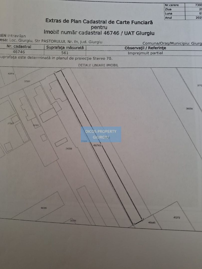 Teren intravilan 1.161 mp de vânzare – Strada Păstorului, Giurgiu - Schiță 3