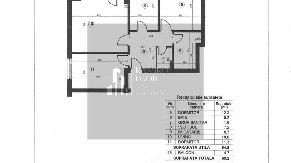 Apartament 3 camere, Pallady, decomandat, mobilat-utilat lux, parcare - Poză 9